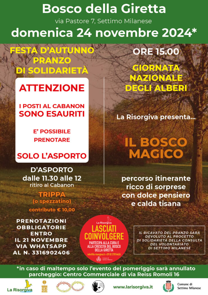 Autunno solo asporto